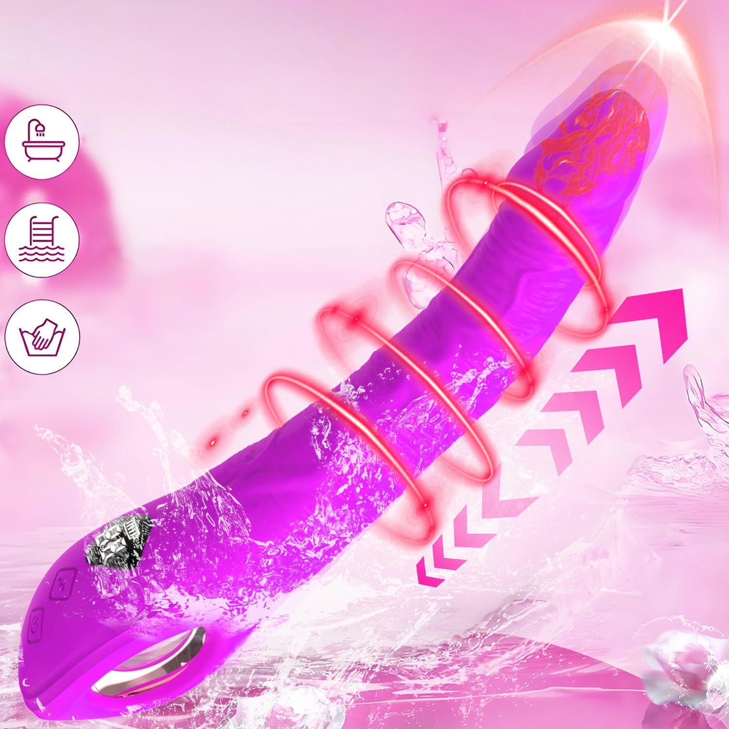 Vibratoreper Donna Professionale Wireless Punto G Squirting Sexytoysys Coppia Ovetto Vibrante Telecomando Sex Toys Vibratore per Uomo Sex Toy Vibratoriper Donne Dildo Realistico 8 Modalità, A26020706