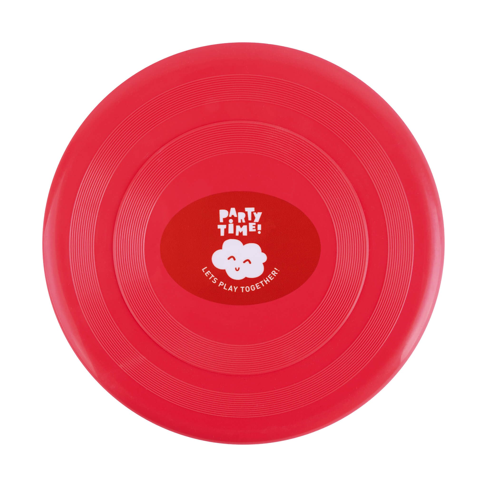 APLI Kids 19564 Latający krążek, Frisbee czerwony idealny do zabawy na świeżym powietrzu
