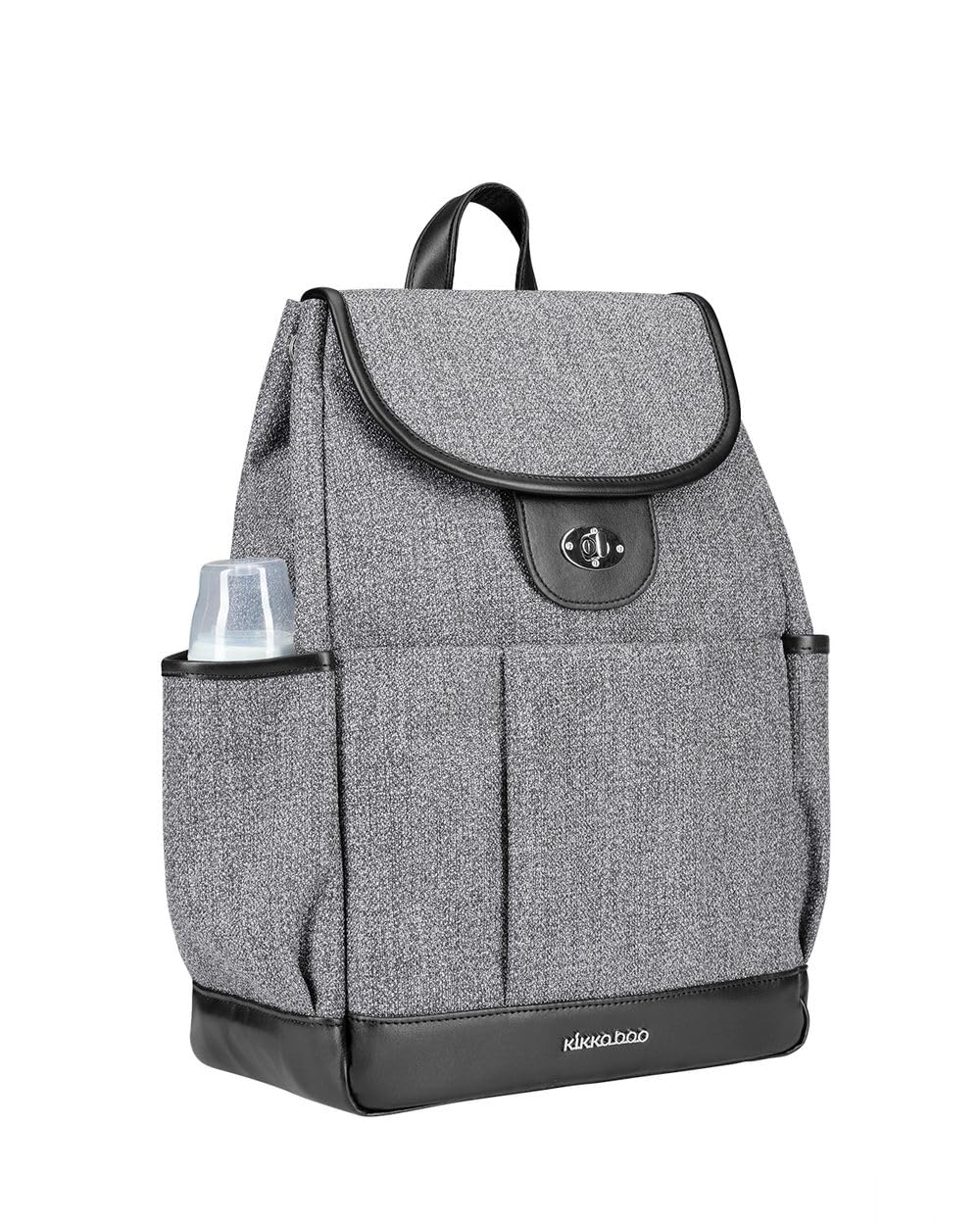 Kikkaboo Wickeltasche Morice Rucksack Magnetknöpfe, Drehverschluss, verstellbar grau