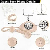 Vista 7 de Libro de invitados de audio para teléfono de boda: graba mensajes de audio personalizados con el libro de visitas, una forma personal y conveniente