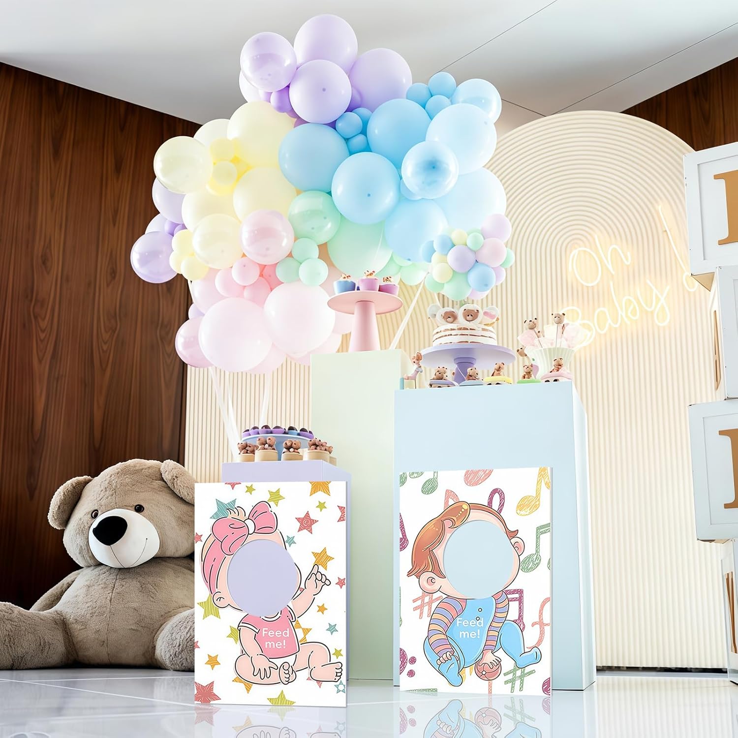 6 Set Blindfolded Baby Shower Games Feed Me Baby Shower Games Funny Food Feeding Activities for Gender Reveal Bridal Group Party Supplies