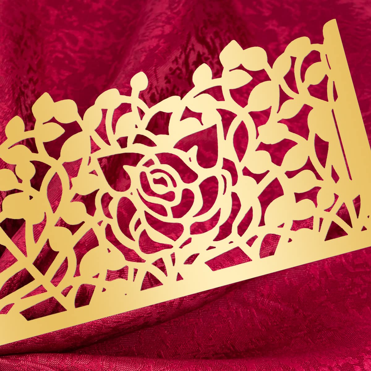 100 Ronds De Serviette En Papier Métallisé Doré - Pour Mariage, Événements - Design Luxe Et Réutilisable