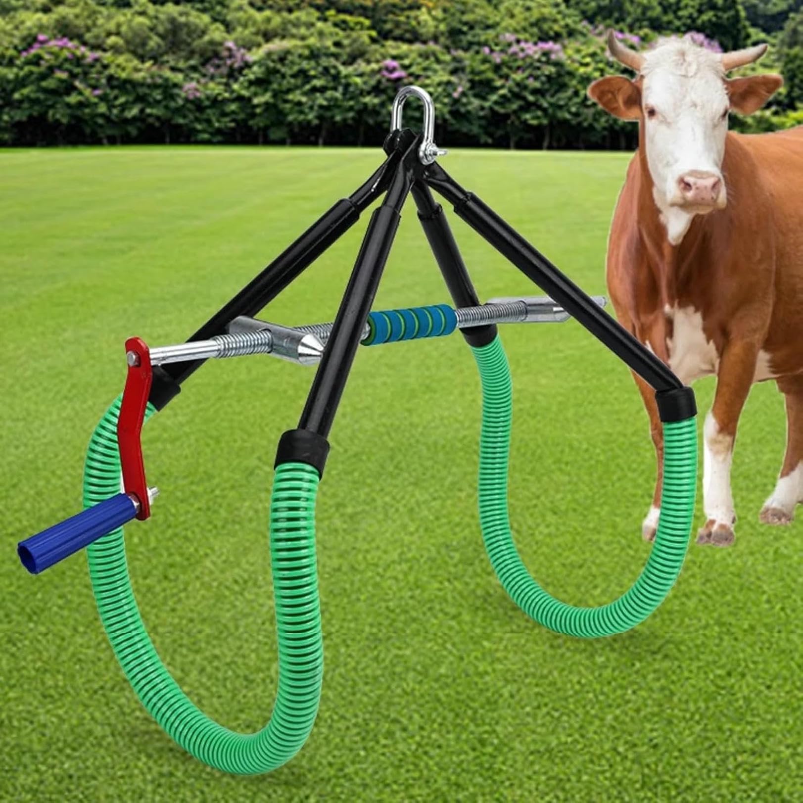 Ascensore dell'anca della mucca per il parto ob mungitura della mucca zoppa del parto, morsetto regolabile dell'anca del bestiame, supporto in acciaio strumento di assistenza per l'assistenza