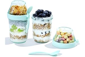 Felli Reusable Yogurt Parfait Snack Cup with Topping Lid