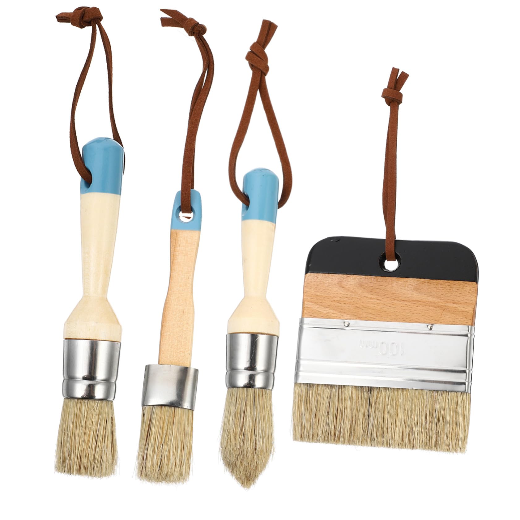Lot pinceaux peinture pouce brosses cire vernis Mipcase pour meubles