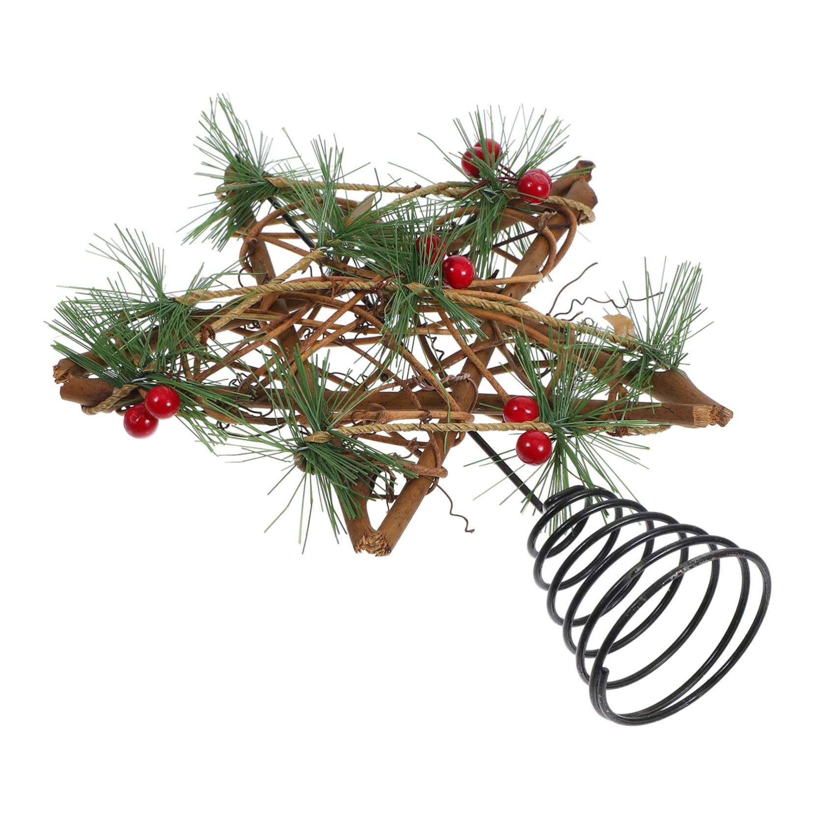 3 Stück Weihnachtsbaumspitze Stern Korbgeflecht Weihnachtsbaumspitze Endgültige Mini Weihnachtsbaumstern Ersatz