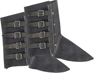 Housoutil 1pc Welding Protective Legs Shoe Cover Welders Boot Booties for Shoes Covers Welding Shoes Gaiter Boot Protectors for Welders Welder Accessory Work Safety Shoes Protection Cowhide