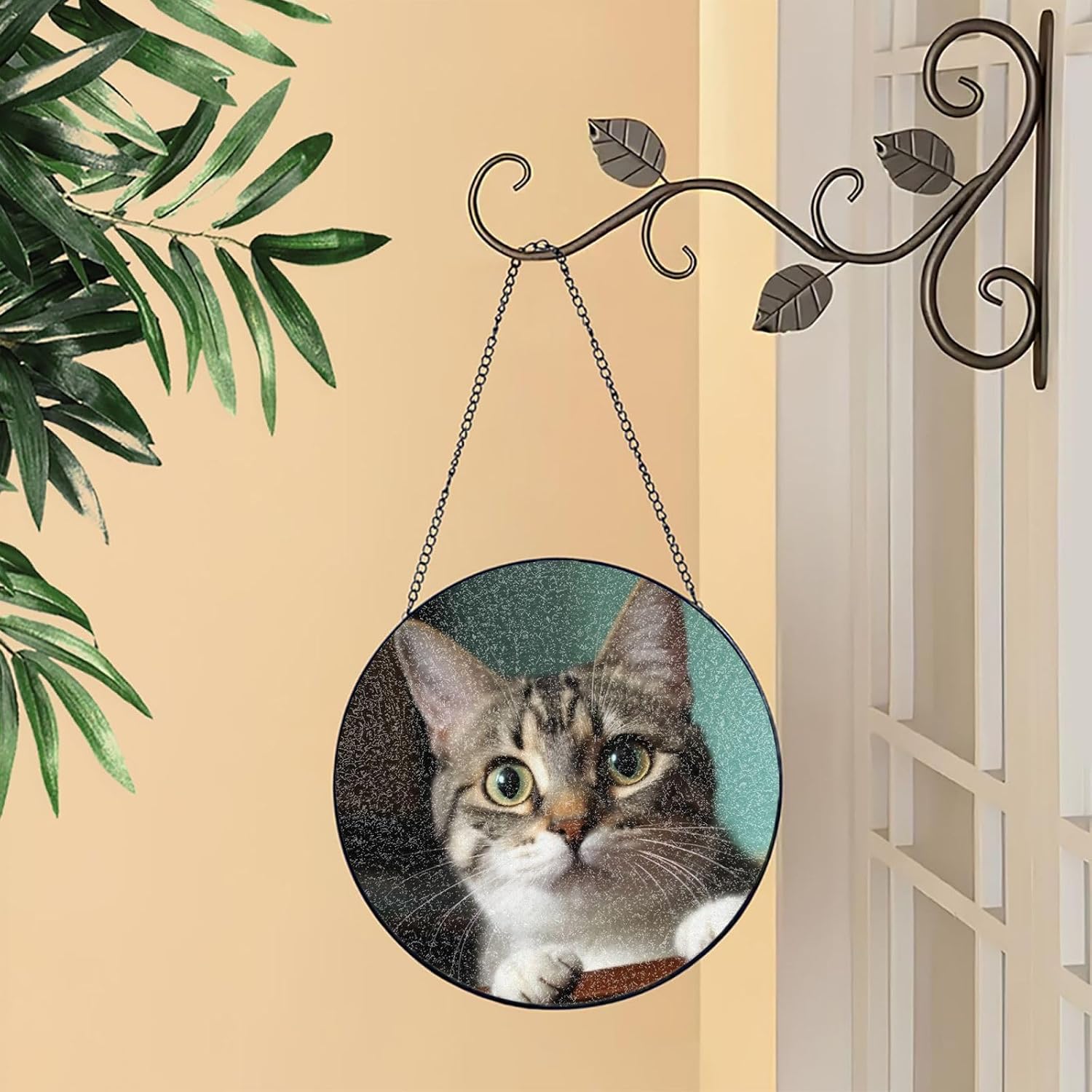 Stained Glass Window Hanging - Personalized Sun Catcher for Home Decor