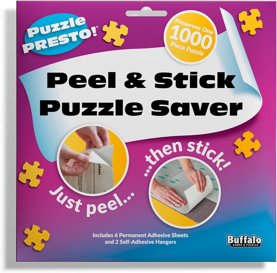 Buffalo Games Puzzle Saver, 6 Sheets and 2 Hangers product image from Amazon