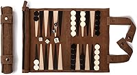 Vista 8 de Sondergut Juego de backgammon de gamuza portátil enrollable, para adultos y niños, ideal para viajes en caravana, crucero, avión, campamento