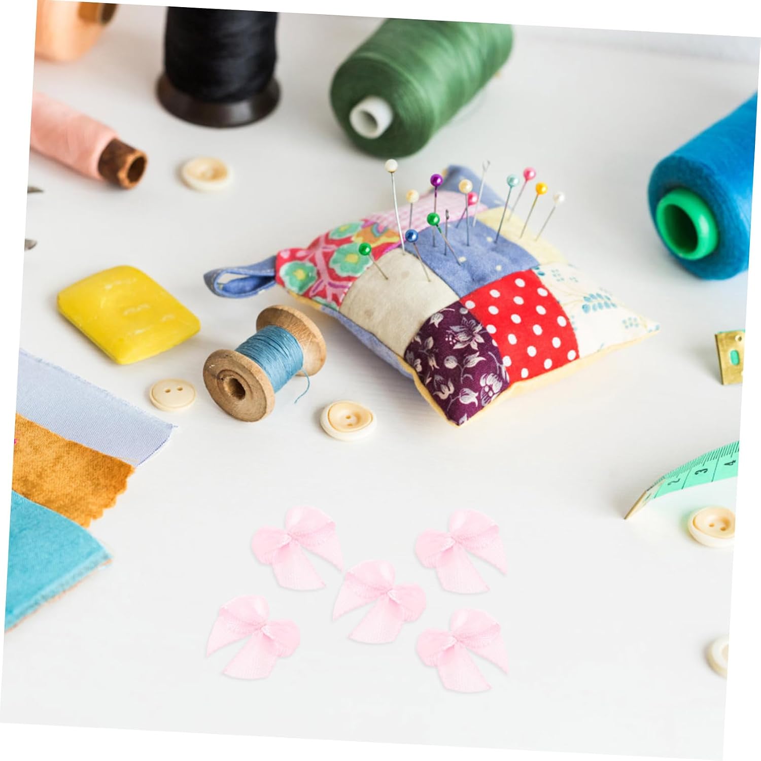 200pcs Tiny Bowknot Accessories Mini Hair Bows for Girls Lightweight Polyester Ribbon Craft Bows for Hairpins and Charms for Everyday Style and Special Occasions