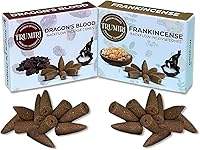 Vista 43 de TRUMIRI Conos de incienso de reflujo – Paquete combinado de 20 conos de incienso en cascada – 10 limoncillo + 10 eucaliptos – Conos de incienso