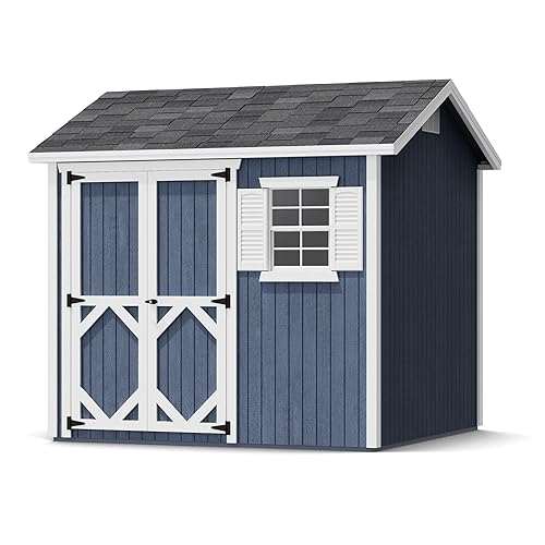 Little Cottage Co. 8x8 Classic Workshop Shed with Operable Windows,