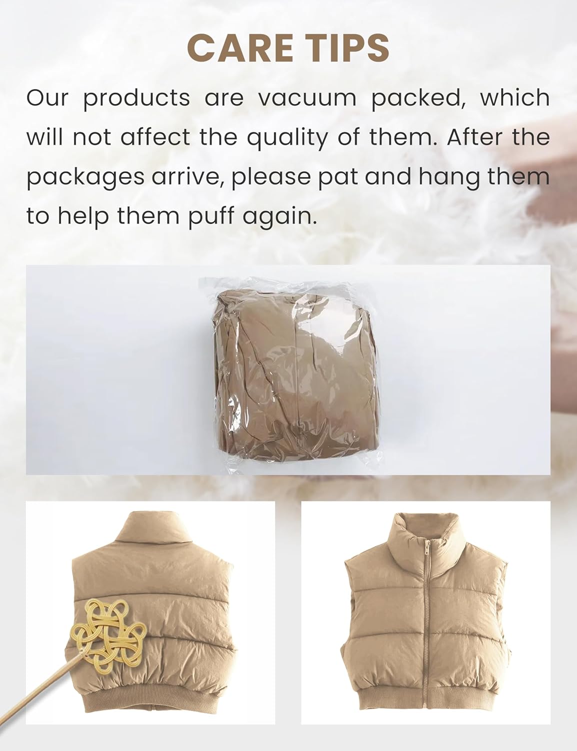 Dqbeng Womens Cropped Puffer Vest Zip Up Sleeveless Jacket Lightweight Stand Collar Quilted Winter Outerwear - Image 8