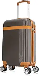 Mala de viagem bordo pequena 10kg Bruges Swiss Move Marrom