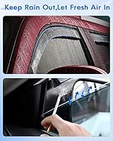 Vista 3 de Deflector de ventana lateral, viseras de humo oscuro, juego de 4 piezas para Chevrolet para Silverado 1500 2014-2018