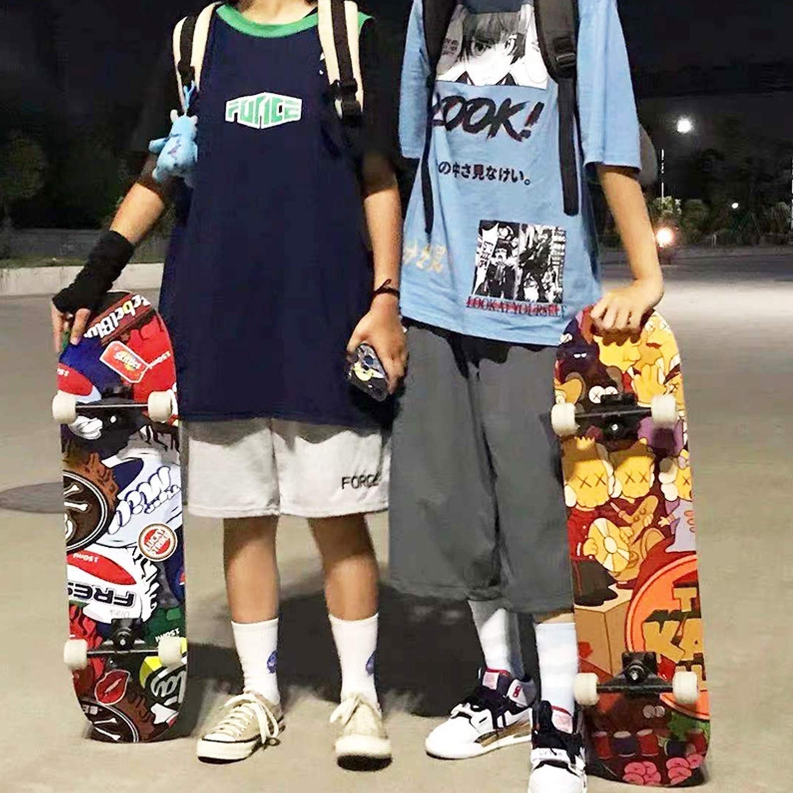 Amazon | スケートボード スケボー 31インチ*7.5インチ コンプリート