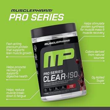Muscle Pharm Pro Series Clear-ISO Cherry Slush Flavor - 20 Servings