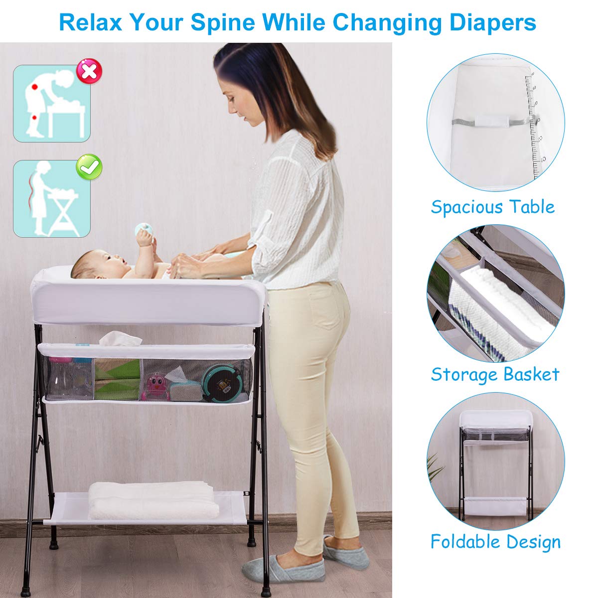 changing table safety belt