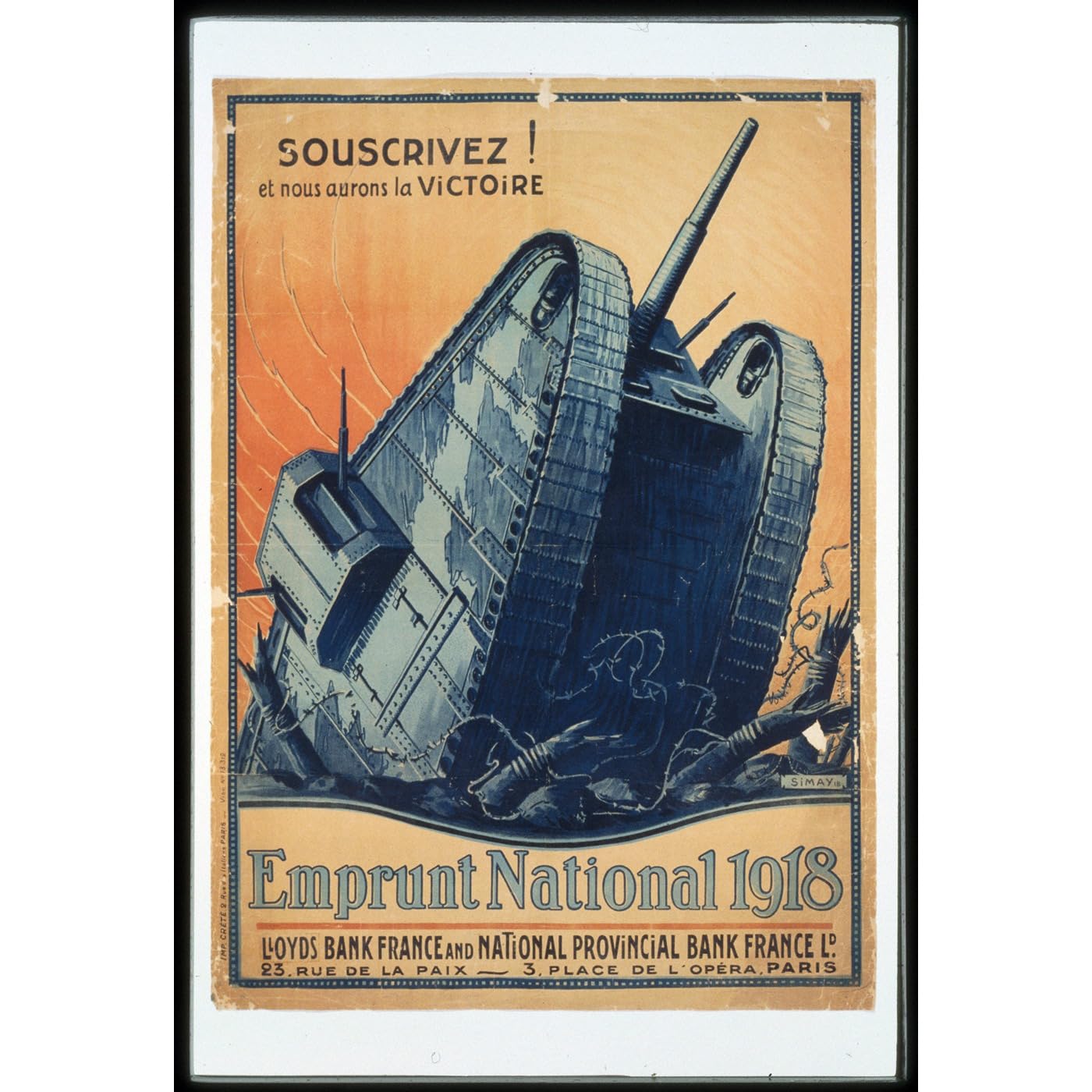 Toile en polycoton Victory avec encres d'archives de qualite musee - 2