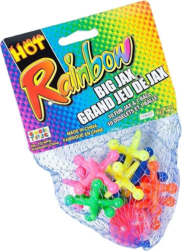 Miniatura 5 de JA-RU Juego de juguetes Big Jacks (paquete de 1 unidad) Kids Jax Classic Games Great Party Favores o relleno de piñata a granel. 731-1