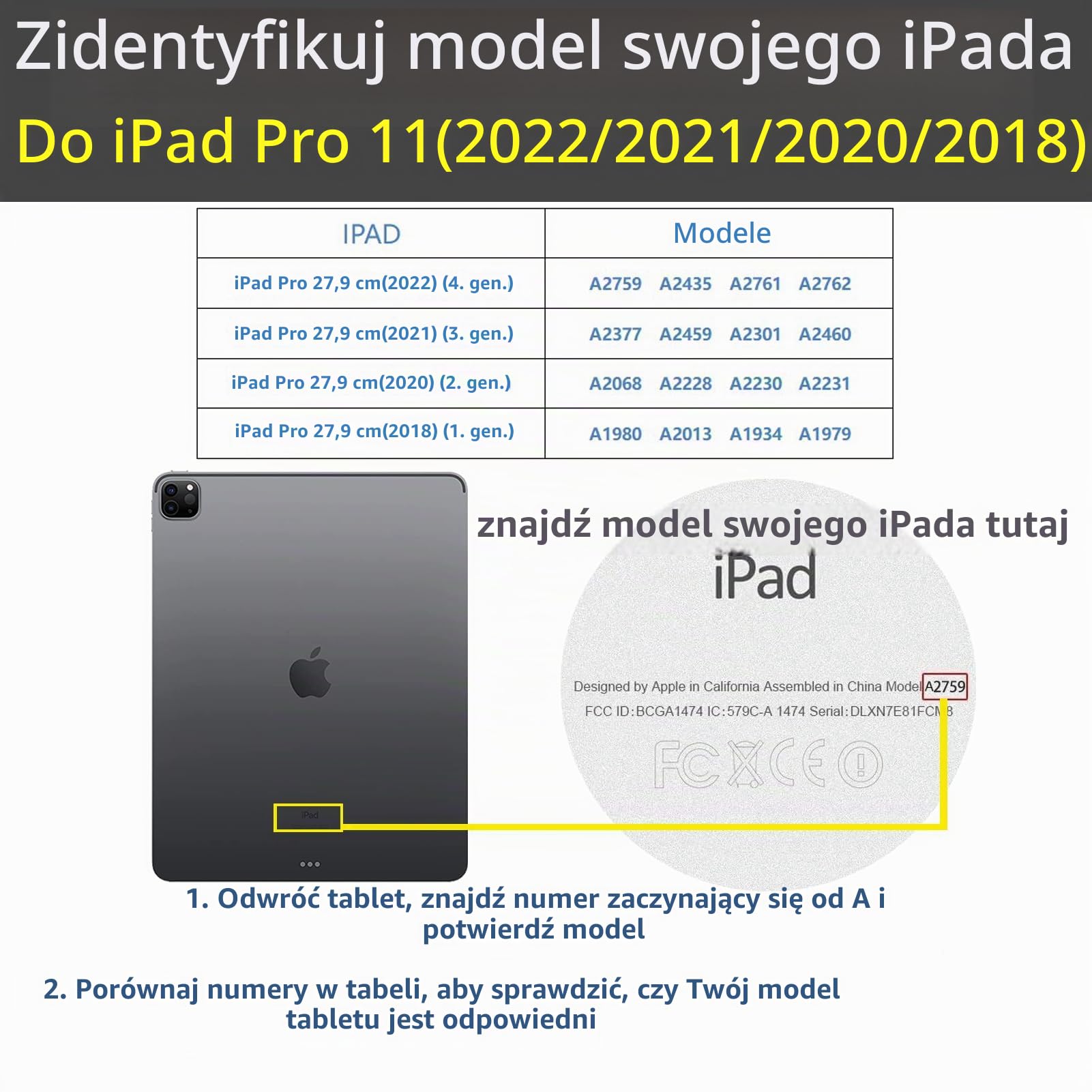 Gexmil Etui dla iPad Pro 11 Cala,4./3./2./1. Generacji 2022/2021/2020/2018 Cover,Real Leather z Pencil Uchwyt,Automatyczne Usypianie/Czuwanie,Regulowany Stojak,Antypoślizgowy,Model Motyla