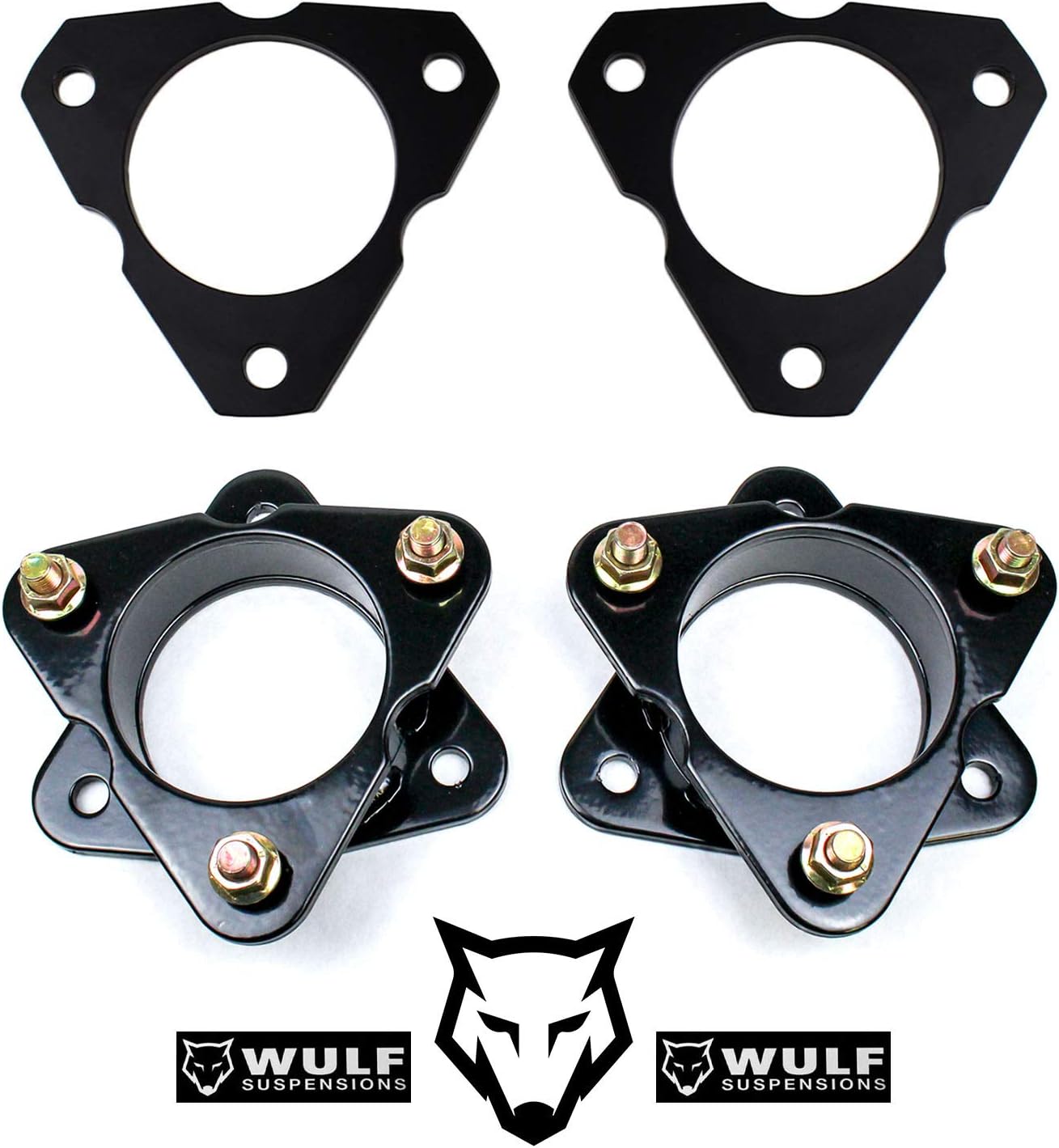 Wulf 3.5" Front Adjustable Leveling Lift Kit with Strut Spacers 2007 to 2018 compatible with model Chevy Silverado compatible with model gmc Sierra 1500 2wd 4X4