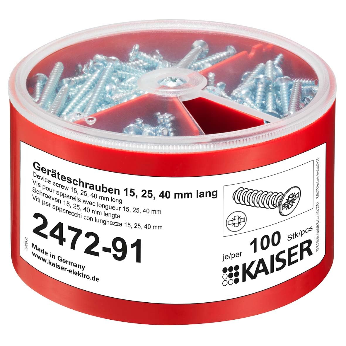 Kaiser Skrzynka śrub narzędziowych 2472-91