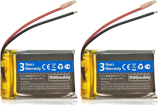 Nzzz 2Pcs AHT602535 Battery Compatible with Anki Vector Robot, Cozmo Robot NiMH
