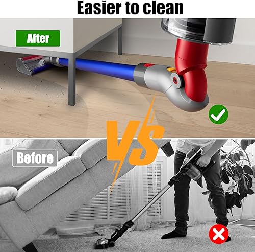 Miniatura 5 de Adaptador inferior Adaptador de curva de liberación rápida para Dyson V10Slim V12 Digital Slim Aspirador Accesorios Herramienta de limpieza de bajo