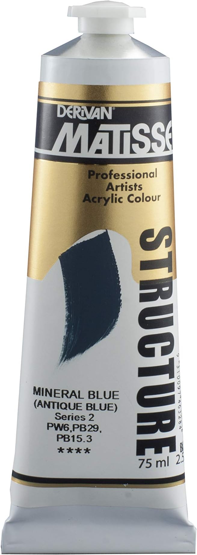 Matisse Structure Heavy Body Acrylic Paint High Viscosity Acrylics - 75 ml Tube - Mineral Blue