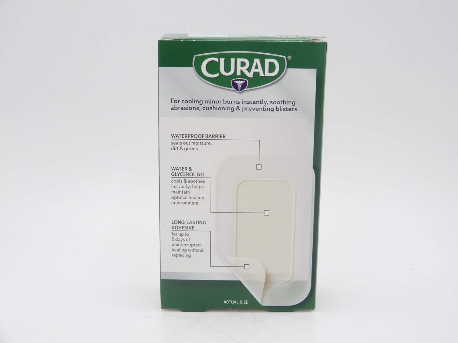 Curad Soothe and Cool Clear Gel Bandages, 8 Count (Pack of 2)