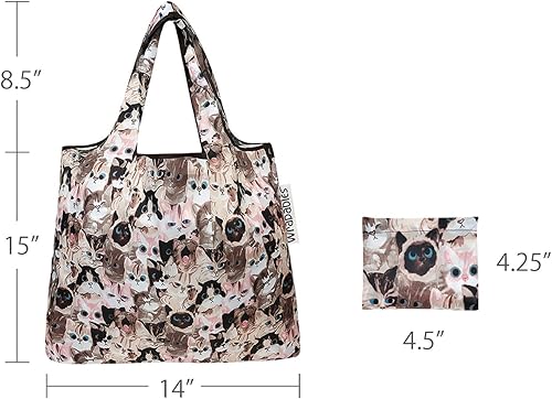 Miniatura 3 de allydrew Bolsa plegable de nailon reutilizable (juego de 2)