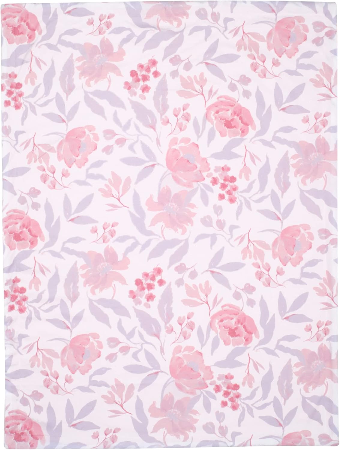 Bedtime Originals Lavender Floral Pink/Purple Soft Fleece Baby Blanket