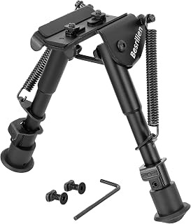 Bipod 6-9 Inches Compatible with Mlok (0.54 lbs) Bipod for Rifle, Black - Besrilien