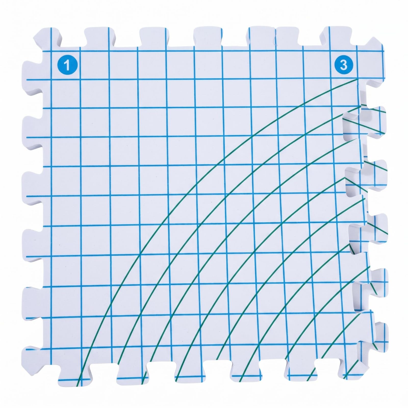 4 Pieces Square Grid Interlocking-Perimeter Weaving Board Guide Lines Interlocking Weaving Board, White, 4PCS-image-6