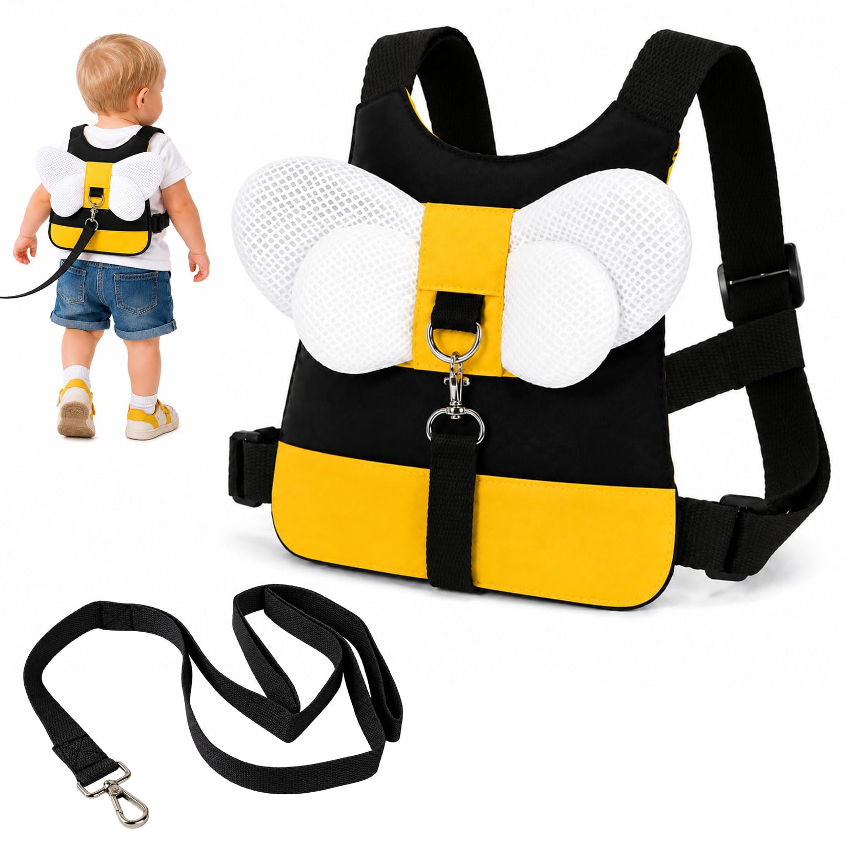 Baby Reins, Toddler Reins for Walking 1-3 Years Boys Girls(Yellow)
