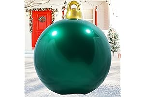 Modern Christmas Decorations Balls Indoor, 24 Inches Reusable Inflatable Blow Up Ornaments For Party