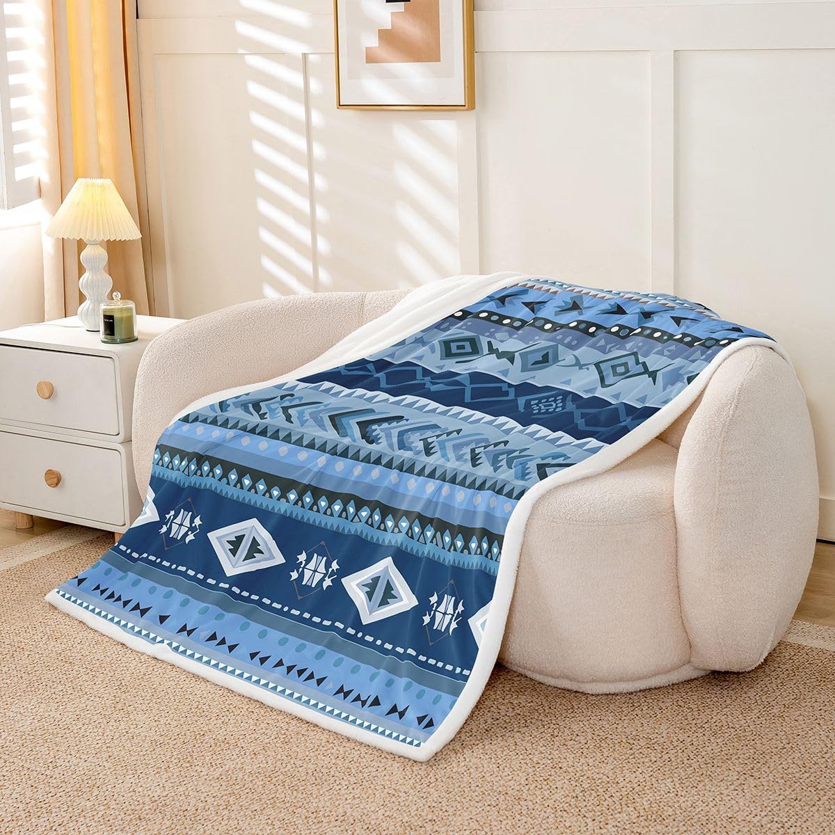 Feelyou Western Aztec Throw Blanket 60"x80" Boys Girls Gift image 2