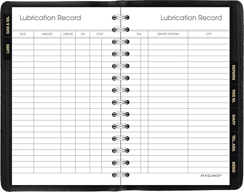 Miniatura 5 de AT-A-GLANCE, bitácora de millaje de auto, 3.75 x 6.12 pulgadas, color negro (AAG8013505)