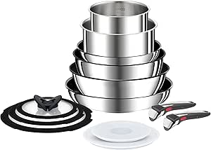 Tefal Ingenio Preference On Set met 2 pannen wok stoofpot 2 potten 5 accessoires 2 Tefal Ingenio Preference On Set met 2 pannen wok stoofpot 2 potten 5 accessoires 2