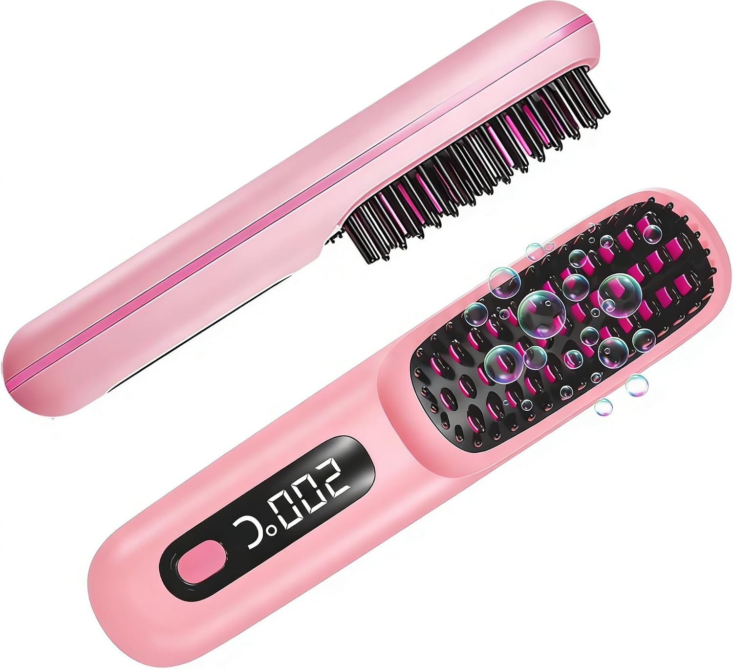 Go Brush Pro Hair Straightener Brush, 2026 Upgraded Cordless