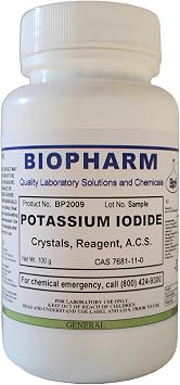 Biopharm Potassium Iodide KI Crystals, Reagent, ACS, 100 Grams