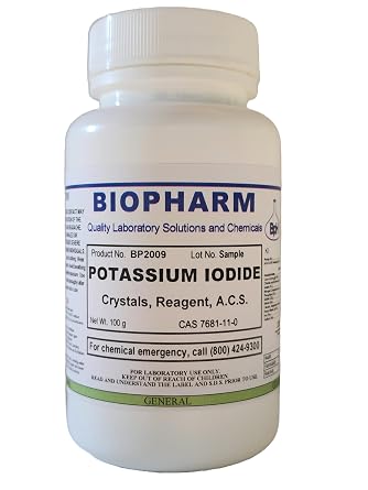 Potassium Iodide Crystals, Reagent, ACS 100 Grams