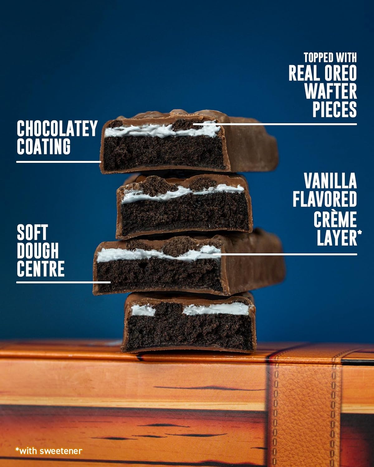 Grenade OREO Milk Chocolate High Protein Bar, 20g Protein and 1 g Sugar per Snack Bar, 12 Count, 2.1 oz Bars