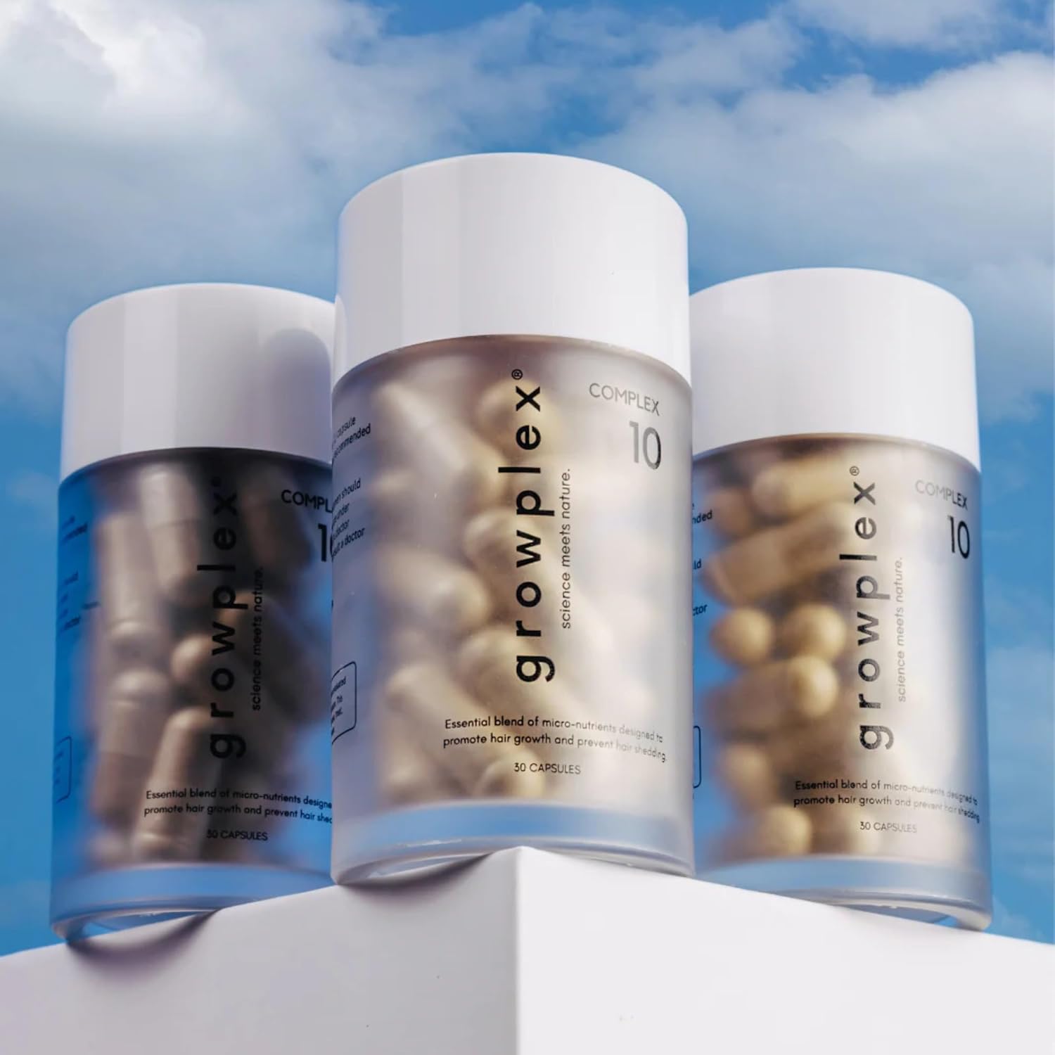 Complex10 Hair Support Supplement with Biotin, Collagen & 10 Essential Nutrients – Supports Healthy, Stronger-Looking Hair – 30 Capsules for Men & Women - Image 9