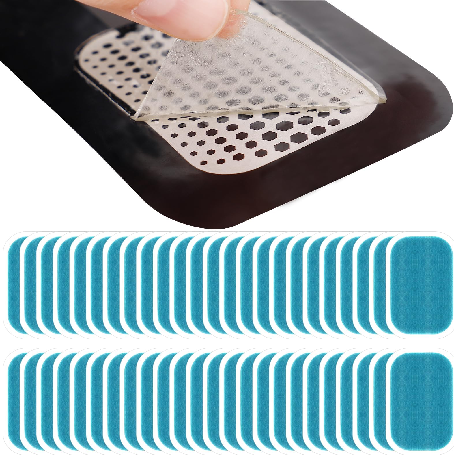 PAMASE 50Pcs/80Pcs Abs Stimulator Training Replacement Gel Sheet Pads for Abdominal Muscle Trainer, Accessory for Ab Workout Toning Belt