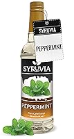 Vista 1 de Syruvia - Jarabe Peppermint para saborizar café, 25.4 onzas líquidas