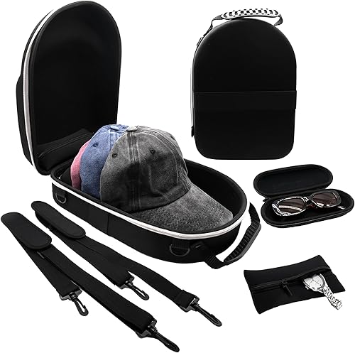 Miniatura 1 de Estuche rígido de viaje para sombreros, bolsa de almacenamiento para sombreros, caja de transporte para gorras de béisbol  Estuche organizador de