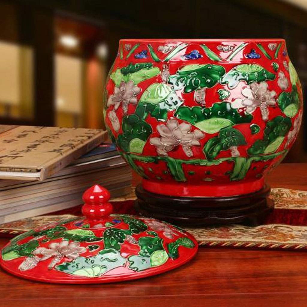 イタリア製 花びん 大型 磁器 セラミック 花模様 ビンテージ 36cm 美品